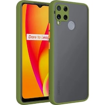 Sm Galaxy Uyumlu A12 - M12 - F12 Kamera Korumalı Premium Silikon - Kılıf- 5775 Asker Yeşili