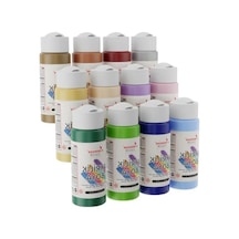 Pastel Renk Akrilik Boya Seti - 12'li 60ml 0.2 L