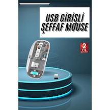 Kablosuz Mouse Fare Şarjlı Bluetooth Wireless Çift Modlu Sessiz 20991039