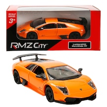 1:32 Rmz City Lamborghini Serisi Die Cast Çek Bırak Model Araba - Turuncu Lamborghini Murcielago Lp 670-4 Sv