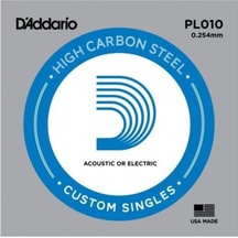 D Addario Xspl010 Elektro Ve Akustik Tek Tel E Mi , Xs Yüksek Karbonlu Çelik
