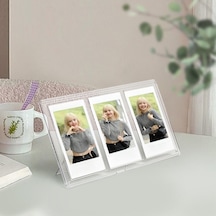 Polaroid Mini Dikey Üç Kare Pc Şeffaf Fotoğraf Çerçevesi İçin 3 İnç