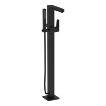 Artema Root Square A4276036 Yerden Küvet Bataryası El Duşlu Mat Mat Siyah