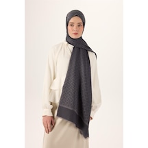 Silk Home Pamuk Polyester Liva Şal Gri Desenli Dokulu Nefes Alan 90x200 Çok Renkli