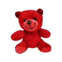 Sevimli Kırmızı Oyuncak Peluş Ayıcık Tdrtr
