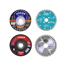 Mermer, Ahşap Ve Granit Kesme Flap Disk Seti - 4 Parça