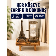 Dekoratif Kum Saati Ahşap Malzeme, Hediyelik Masa Aksesuarı - Lisinya Doğal Ahşap