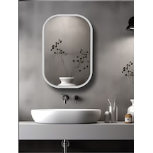 Side Beyaz 45X60Cm /Banyo Dolabı Aynalı / Lavabo Üstü Dolap / Banyo Düzenleyici / Aynalı Dolap Beyaz