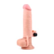 Hızlı Express X-Tender 5 CM Dolgulu Güçlü Titreşimli Realistik Penis Kılıfı