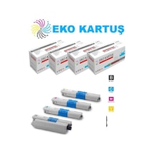 Eko Kartuş Oki C310 Uyumlu 4 Renk Set Toner,
