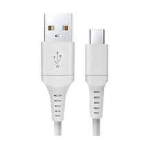 Hepu Nova Series Hp-nyk004 Usb-a To Type-c 3.1a Hızlı Şarj Ve Veri Transfer Kablosu 1 Metre Android Samsung Xiaomi İpad Ve Tüm Type-c Cihazlar İle Uyumlu Beyaz
