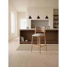 Venosa Ahşap Bar Sandalyesi Natural