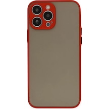 Newface Apple Uyumlu İphone 13 Pro Max Kılıf Montreal Silikon Kapak - Kırmızı