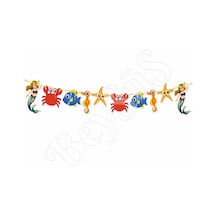 Deniz Kızı Temalı Happy Birthday Banner Tüm Yaşlar