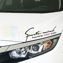 Honda Uyumlu  Civic Sport Mind Oto Sticker Araba Araç Yapıştırma Etiket