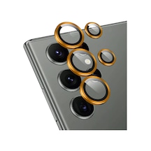 Zore Galaxy S24 Ultra Cl-12 Premium Safir Parmak İzi Bırakmayan Anti-reflective K Turuncu