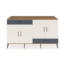 Hyperion Konsol 5 Raflı 2 Çekmeceli 4 Kapaklı 176x44x99 Çam-aytaş Çam-aytaşı/antrasit