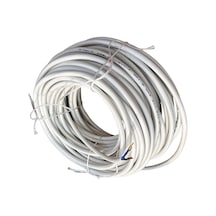 3x1,5 Mm Cca Ttr Beyaz Renk Kauçuk Topraklı Seyyar Elektrik Kablosu 5 Metre
