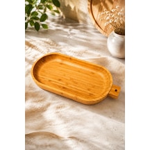 Bambu Servis Ve Sunum Tepsisi 32 Cm Şık Sofra Düzenleyici