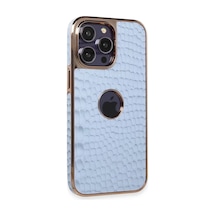 Apple iPhone Uyumlu  14 Pro Max Uyumlu Kılıf Snake Kapak - Sierra Blue