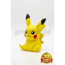 10 Adet Pikaçu Anahtarlık Hediyelik, 3d Pokemon Temalı Anahtarlık