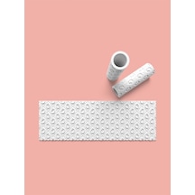 Hamur Seramik Polimer Kil Desen Verici Rulo Silindir 10 Cm Uzunluk 0813-6