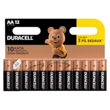 Duracell LR6/MN1500 Alkalin AA Kalem Pil 12'li