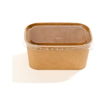 Dikdörtgen Salata Kasesi Kraft 1000ml 300 Adet