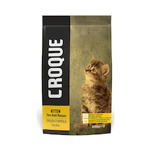 4 Adet Croque Yavru Kedi Kuru Mama Tavuk Etli