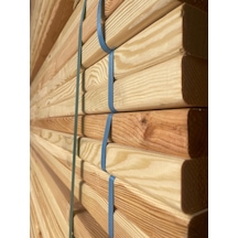 Planyalı Kenarları Pahlı Fırınlanmış Çam Kereste Kalas 5x10x200cm