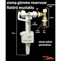 Siamp Gömme Prinç Rezervuar Flatörü Musluklu Şamandıra Su Kesme A