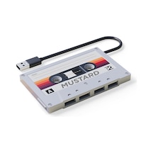 Mustard Retro 4 Girişli Usb Çoğaltıcı