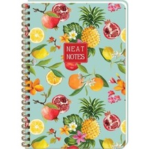 Keskin Color Spiralli Sert Kar.kp.neat Notes 17x24 100 Yp Kareli Çok Renkli