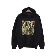 Çocuk Siyah Manowar Baskılı Sweatshirt Siyah