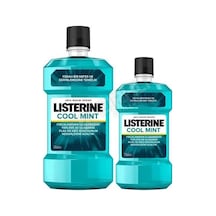 2 Adet Listerine Ağız Gargarası Cool Mint 500 Ml + 250 Ml