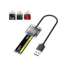 Ally M.2 Sata USB 3.0 Gen1 SSD Harddisk Kutusu  M.2 NGFF- JMS578 Taşınabilir Disk Aparatı