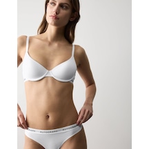 Marks & Spencer Lille Supima Pamuklu Balenli Demi Cup Sütyen T81005072F Beyaz