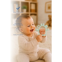 Babyjem Silikon Kolay Kavrama Diş Kaşıyıcı Soft Yeşil