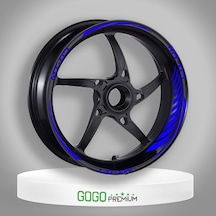 Florasan Turuncu Yamaha Mt-07 Uyumlu Racıng 1 Set Jant Şeridi Çok Renkli