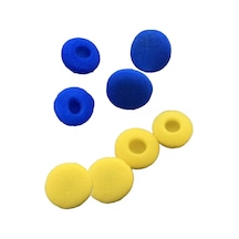 Kulaklık Süngeri 18 Mm Taraftar 4 Sarı 4 Mavi