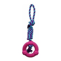 İpli Kauçuk Köpek Oyuncağı 12x41 Cm Çok Renkli