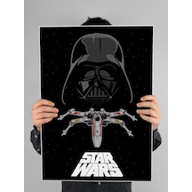 Star Wars Poster 60x90cm Yıldız Savaşları Darth Vader Afiş - Kalın Poster Kağıdı Dijital Baskı