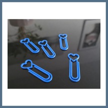 Buradabulabilirsin 3d Baskı Kalp Figürlü Ataç - 10lu Set - Mavi Bbz