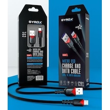 C91 Syrox 2 Amper Micro Usb Hızlı Şarj Cihaz Kablosu Data Kablo D