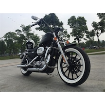 Atlas Motor 14 Jant Motosiklet Lastik Yanağı Beyaz 2Adet Yanak