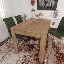 Pasific Home Single Mutfak Yemek Masası, 120x80 cm, Dikdörtgen, Koyu Meşe