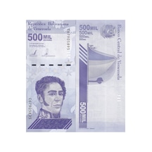 Venezuela 2020 Yılı 500.000 Bolivares Kağıt Para Çil Unc Koleksiyon Para