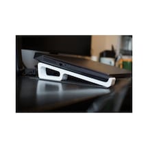 Taşınabilir Laptop Standı Dizüstü Bilgisayar Yükseltici - 15-16 İnç Uyumlu - Şık Tasarım Beyaz Beyaz