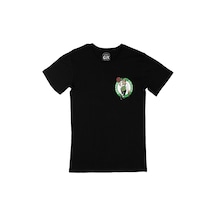 Boston Celtics Cep Logo Tasarımlı Siyah Tişört