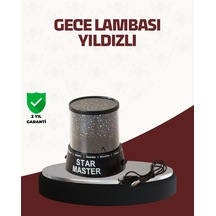 Lb Galaxy Efektli Led Projektör Taşınabilir Yıldız Gece Lambası Çok Renkli